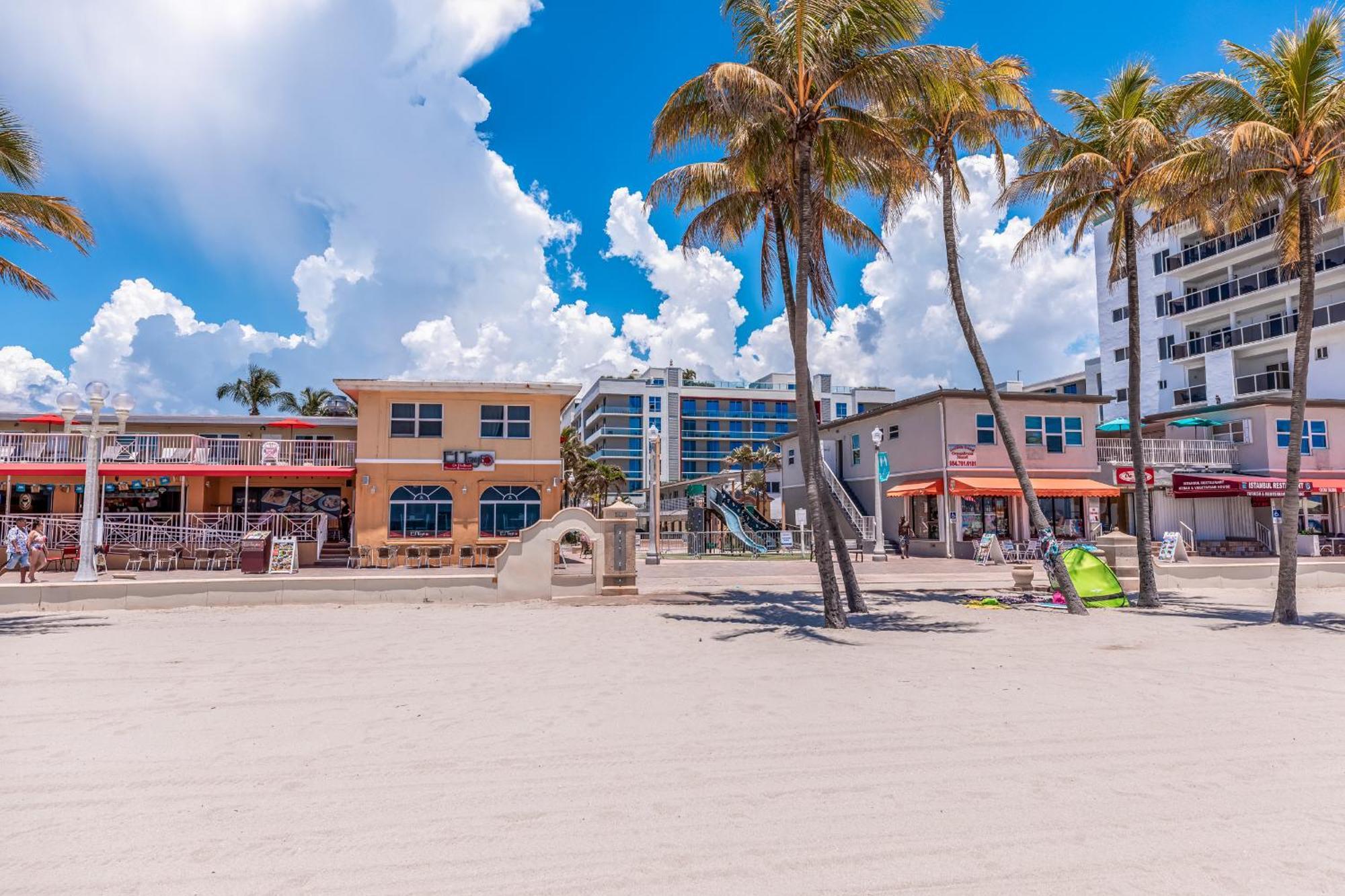 Stylish Private Beach Condo In Hollywood Fl, 3Min Walk To Hollywood Beach Exterior foto